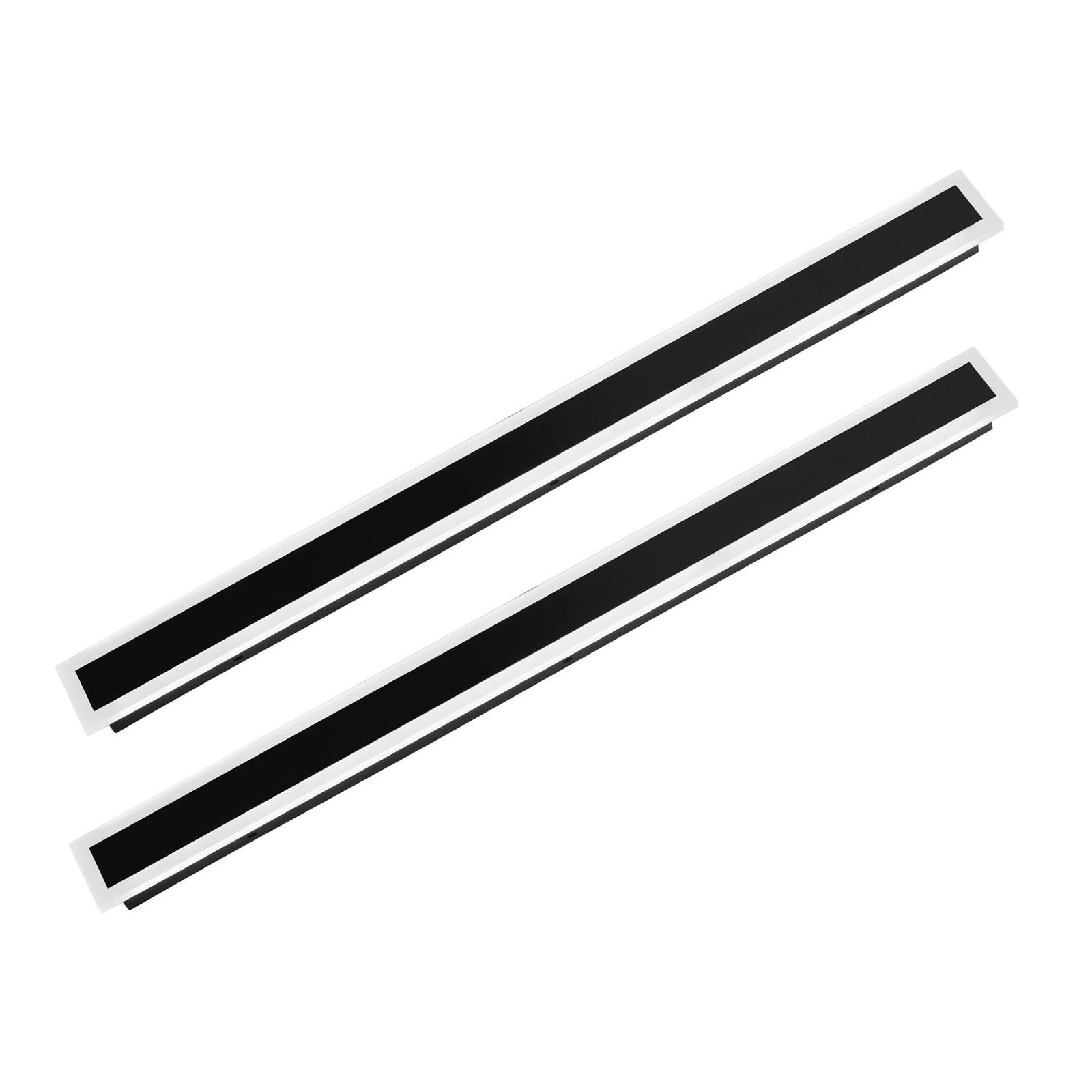 outdoor wall lights, 2 pack, 39.4 inch long strip modern exterior wall sconce light fixtures, 2700k 6000k, ip65 waterproof anti rust, dimmable outside wall mount lighting, for house porch garage