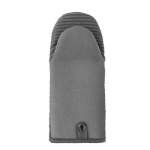 oven mitts, mini oven mitt set with non slip silicone strips, high heat resistant to 500fahrenheit, lightweight cotton baking mitts 13.07 x 6.1 inch with 2 no marks hooks for kitchen, 2 piece