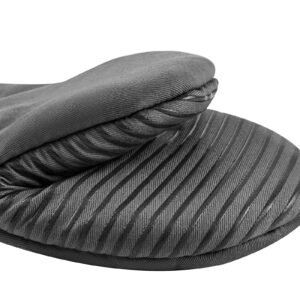 oven mitts, mini oven mitt set with non slip silicone strips, high heat resistant to 500fahrenheit, lightweight cotton baking mitts 13.07 x 6.1 inch with 2 no marks hooks for kitchen, 2 piece