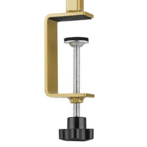 over the table rod stand with clamps, 13" 42" tall & 28" 98" length adjustable, metal table arch stand with rattan, tabletop balloon arch frame for wedding birthday christmas decorations, gold