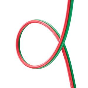 oxygen acetylene hose, 1/4 in x 100ft oxy acetylene hose with 9/16" 18 b fitting, 300psi t grade welding cutting torch twin hose, compatible with oxygen, acetylene, propane and other fuel gases