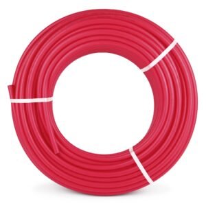 oxygen barrier pex tubing 1/2 inch x 500 feet tube coil evoh pex b pipe for residential commercial radiant floor heating pex pipe (1/2" o2 barrier, 500ft/red)