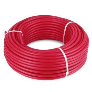 oxygen barrier pex tubing 1/2 inch x 500 feet tube coil evoh pex b pipe for residential commercial radiant floor heating pex pipe (1/2" o2 barrier, 500ft/red)