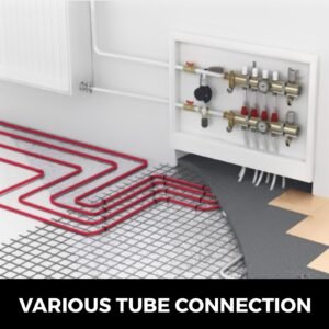 oxygen barrier pex tubing 1/2 inch x 900 feet tube coil evoh pex b pipe for residential commercial radiant floor heating pex pipe (1/2" o2 barrier, 900ft/red)