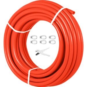 oxygen barrier pex tubing 300ft red + 300ft blue 1/2 inch radiant floor pex pipe radiant heat floor heating plumbing cold and hot water tubing