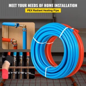 oxygen barrier pex tubing 300ft red + 300ft blue 1/2 inch radiant floor pex pipe radiant heat floor heating plumbing cold and hot water tubing