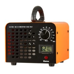 Ozone Generator, 12000mg/h Ozone Machine Remover, High Capacity Commercial/Industrial Ozone Generator Machine, Home Air Ionizers Deodorizer with 0-120 min Time Setting for Rooms, Cars, Pets