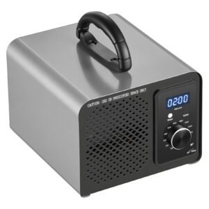 Ozone Generator, 36000mg/h Commercial Ozone Machine, 15s Delayed Start & Timer & Rotary Encoder Knob & Odor-Treatment Cycle Mode, Industrial Deodorizer for Car, Smoke Odorss,Up to 3200 sq.ft
