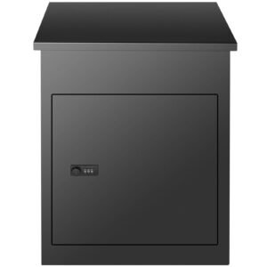Package Delivery Boxes for Outside, Extra Large Mailbox with Coded Lock, Galvanized Steel Wall Mounted Mailboxes 17.3"x13.8"x22.8", Anti-Theft Baffle, IPX3 Waterproof for Porch, Curbside