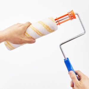 paint roller covers, 12 pack 9 inch shedless roller covers, 3/8 inch nap high dense roller covers for roller frame & paint roller kit, paint rollers for painting walls, house painting supplies