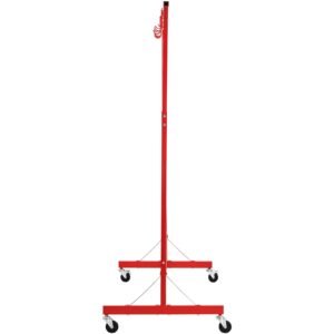 painting rack, 1500 2000 mm adjustable height, 66 lbs capacity automotive paint rack stand, 8 hooks painting drying rack with 4 swiveling wheels, auto body stand for auto repair shops & garage