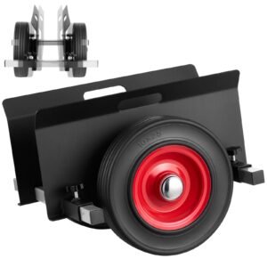 Panel Dolly, 1000 lbs Load Capacity, Drywall Mover with 10 Inch Rubber Wheels Fits Different Terrain, Adjustable Clamp Panel Cart for Steel Panels, Mattress, Doors and Drywall Sheet, Black
