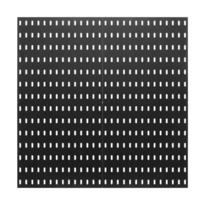 Pegboard Combination Kit, 11" x 11" Plastic Pegboard, 4 Panels, Peg Board Wall Organizer Kit with Accessories, for Garage Tool Storage Kitchen Living Room Craft Room Office Bathroom Home, Black