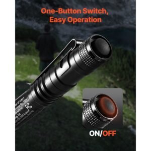 pen light, 2 pack 100 lumens pocket flashlight with clip, ipx4 waterproof portable penlight, compact and lightweight for tight spaces, work, inspection, emergency, mechanics, outdoor use