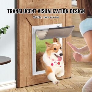 pet door replacement flap, compatible with flap pet doors, measures 5.25" x 8.13" longer lasting, weather proof, thickened pvc dog door replacement flap with long magnetic strip (small)
