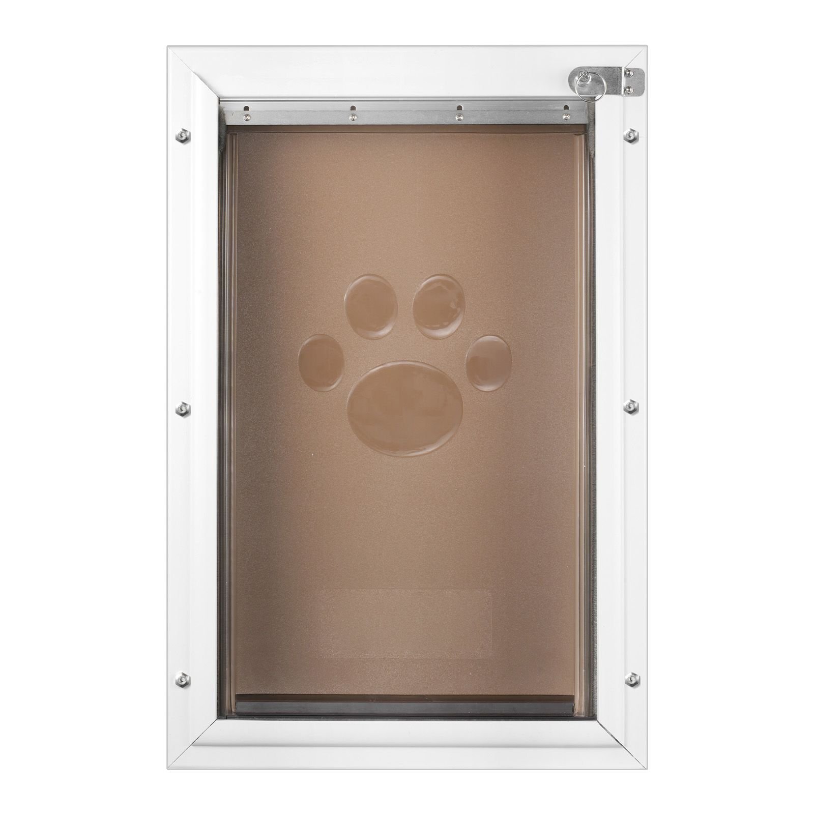 pet door replacement flap, compatible with flap pet doors, measures 5.25" x 8.13" longer lasting, weather proof, thickened pvc dog door replacement flap with long magnetic strip (small)