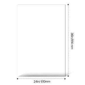 pet/plexiglass sheets, 5 pack plastic sheet, 24 x 36 inch 0.04 inch thick transparent clear flexible plastic panels for craft, replacement picture frame glass, diy display project, easy to cut