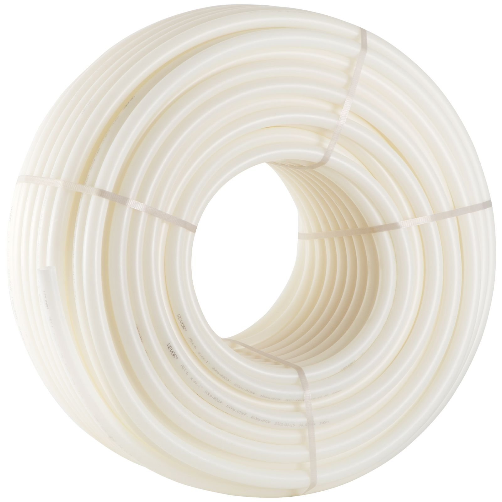 pex pipe, 1 inch x 500 ft pex tubing, non oxygen barrier white pex b pipe, flexible pex water line for rv sewer hose, plumbing, radiant heating