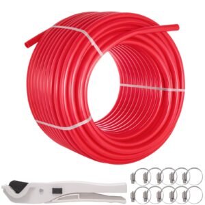 pex pipe tubing 1 inch 300ft pex tubing non barrier radiant water plumbing pipe pex b ?1" non barrier/300ft/red?