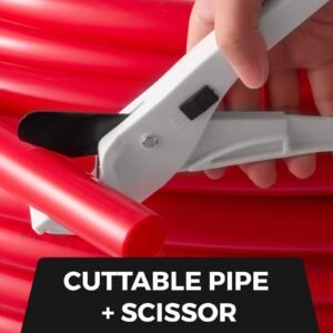 pex pipe tubing 1 inch 300ft pex tubing non barrier radiant water plumbing pipe pex b ?1" non barrier/300ft/red?