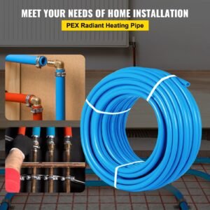 pex tubing, 1" pex pipe 300ft flexible pex hose non oxygen barrier pex tube coil 80 160psi pex water line blue pex piping for hot & cold water plumbing open loop radiant floor heating system