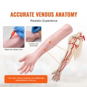 phlebotomy practice kit, iv venipuncture intravenous training kit, high simulation iv practice arm kit with carrying bag, practice and perfect iv skills, for students nurses and professionals