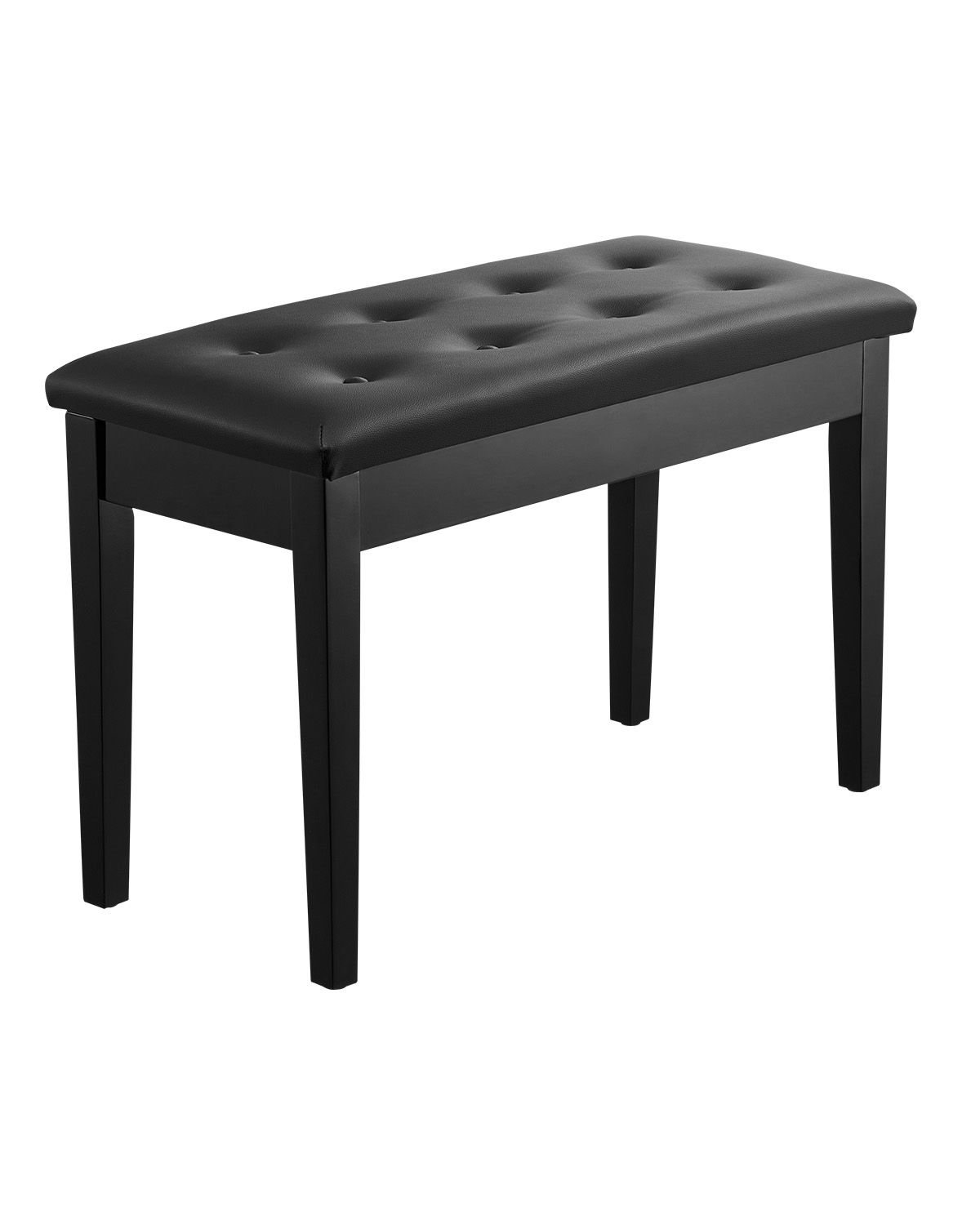 piano bench, 29.5" x 14" x 19", duet keyboard piano chair with high density padded cushion, storage compartment for music books, wooden piano bookcase stool seat, for vanity and living room