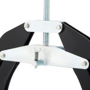pipe clamp, 5 to 12 in, high strength ultra clamp with quick acting screws, steel pipe alignment tool with lightweight design, black