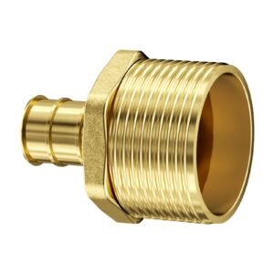pipe fittings, 1/2" 25pcs brass pipe fittings, clamp style 1/2 npt external thread pipe connector brass air fittings, plumbing fittings npt adapter for heating/shower systems, water pipes