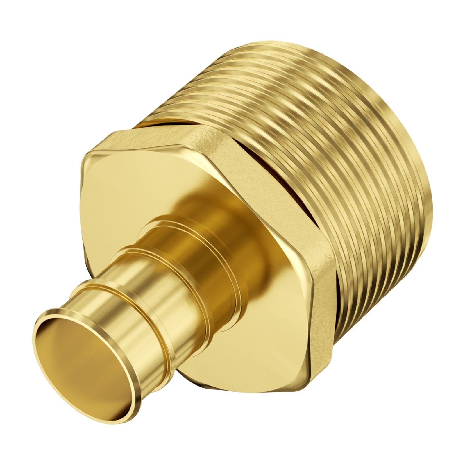 pipe fittings, 1/2" 25pcs brass pipe fittings, clamp style 1/2 npt external thread pipe connector brass air fittings, plumbing fittings npt adapter for heating/shower systems, water pipes