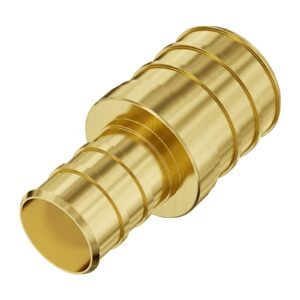 pipe fittings, 1/2" 3/4" 50pcs brass pipe fittings, clamp style 1/2 npt internal thread pipe connector brass air fittings, heavy duty plumbing fittings npt adapter for heating/shower systems