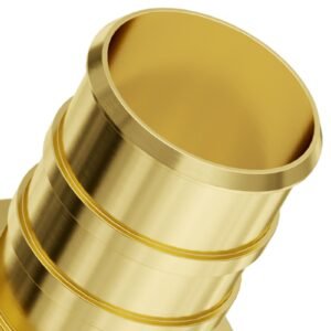 pipe fittings, 1/2" 3/4" 50pcs brass pipe fittings, clamp style 1/2 npt internal thread pipe connector brass air fittings, heavy duty plumbing fittings npt adapter for heating/shower systems