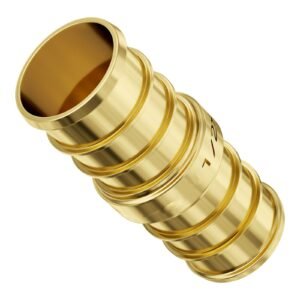 pipe fittings, 1/2" 50pcs brass pipe fittings, clamp style straight through pipe connector brass air fittings, heavy duty plumbing fittings tube adapter for heating/shower systems,water pipes