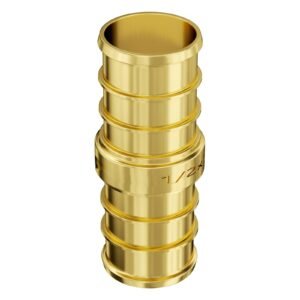 pipe fittings, 1/2" 50pcs brass pipe fittings, clamp style straight through pipe connector brass air fittings, heavy duty plumbing fittings tube adapter for heating/shower systems,water pipes