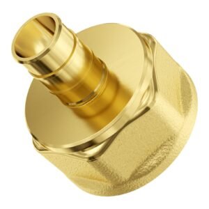 pipe fittings, 3/4" 12pcs brass pipe fittings, clamp style 3/4 npt pipe connector brass air fittings, heavy duty plumbing fittings npt adapter for heating/shower systems, water pipes