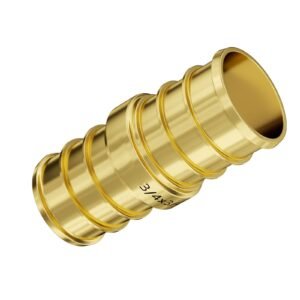 pipe fittings, 3/4" 50pcs brass pipe fittings, clamp style straight through pipe connector brass air fittings, heavy duty plumbing fittings tube adapter for heating/shower systems,water pipes