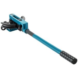 pipe tube bender, 3/8" to 1" manual pipe tube bender, with 7 dies, heavy duty tube bender tubing of steel metal copper, for repair shops, blue