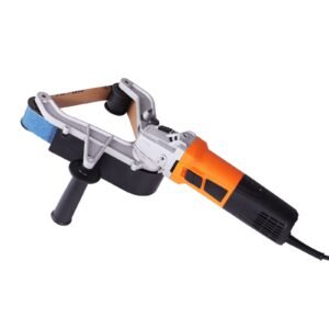 pipe tube polisher sander, 1000w pipe belt sander with 6 variable speeds 1100 3200rpm, professional belt sander grinding machine with 100pcs sanding belts for burnishing finishing rust removal
