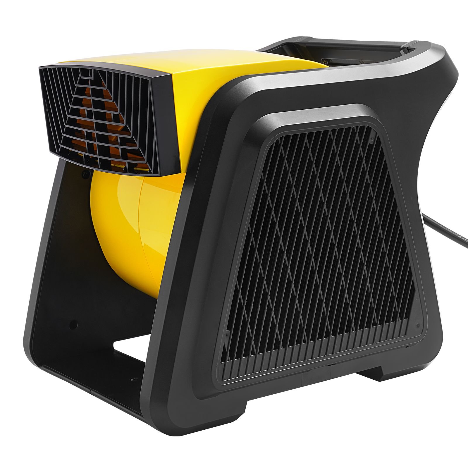 pivoting utility fan, 600 cfm high velocity floor blower for drying, cooling, ventilating, exhausting, 300° blowing angle air mover, portable carpet dryer fan for home, work shop