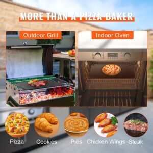 pizza steel, 20" x 14" x 3/8" pizza steel plate for oven, pre seasoned carbon steel pizza baking stone with 20x higher conductivity, heavy duty rustproof pizza pan for outdoor grill, indoor oven