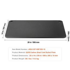 pizza steel, 20" x 14" x 3/8" pizza steel plate for oven, pre seasoned carbon steel pizza baking stone with 20x higher conductivity, heavy duty rustproof pizza pan for outdoor grill, indoor oven