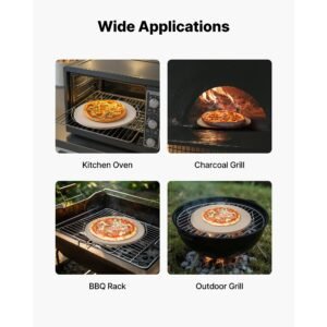 pizza stone 16 in round pizza stone 067 thick extra large baking stone with rack stand 1450 fahrenheit heat resistant cooking stones for kitchen oven baking pizzas bbq grill 5.jpg
