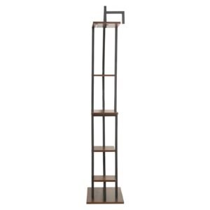 plant stand indoor with grow lights, 63 in tall 6 tiered lighted plant shelf, 2 pack metal corner plants holder, 3 timer & 10 brightness, half moon shaped flower display rack for living room