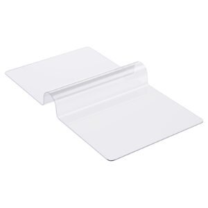 plastic table cover, 16 x 32 inch 1.5 mm thick clear table protector, rectangle pvc desk mat, waterproof & easy cleaning desk pad tablecloth, for office dresser dining room table night stand