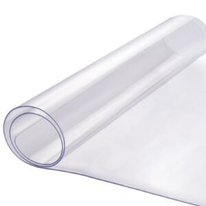 plastic table cover, 16 x 32 inch 1.5 mm thick clear table protector, rectangle pvc desk mat, waterproof & easy cleaning desk pad tablecloth, for office dresser dining room table night stand