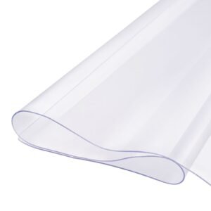 plastic table cover, 42 x 60 inch 2.0 mm thick clear table protector, rectangle pvc desk mat, waterproof & easy cleaning desk pad tablecloth, for office dresser dining room table night stand