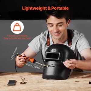 plastic welder kit, 60w/100w dual power plastic welding soldering iron with 3 welding tips and 20 welding rods, professional plastic repair welding tool for car bumper, kayaks, toys, electronics