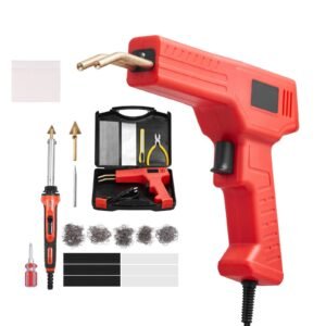 Plastic Welder Kit Deluxe, 100W Plastic Welding Gun + 60 W/100W Soldering Iron, Professional Plastic Repair Welding Tool with 1000PCS Hot Staples & 60 Rods for Car Bumper Kayak Electronics Toys