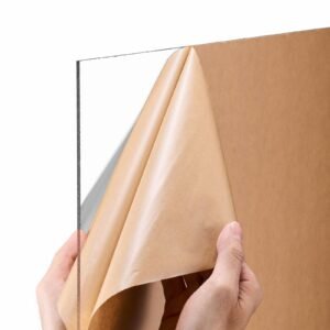 Plexiglass Acrylic Sheets, 2-Pack Plastic Sheet, 24 x 48 Inch 1/8 Inch Thick Clear Plastic Cast Transparent Glass for Crafting Projects, Replacement Picture Frame Glass, DIY Display, Easy to Cut
