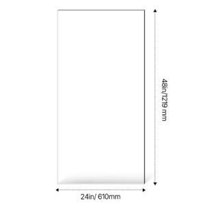 plexiglass acrylic sheets, 2 pack plastic sheet, 24 x 48 inch 1/8 inch thick clear plastic cast transparent glass for crafting projects, replacement picture frame glass, diy display, easy to cut